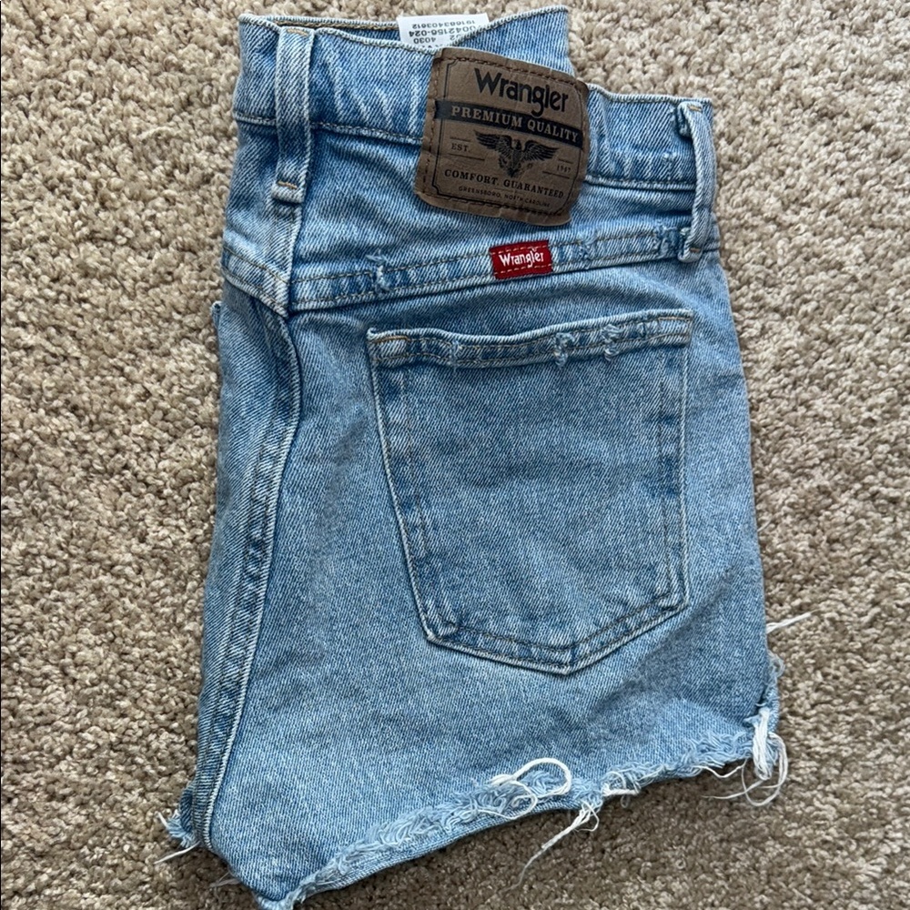 Wrangler Light Blue Denim Shorts- custom made